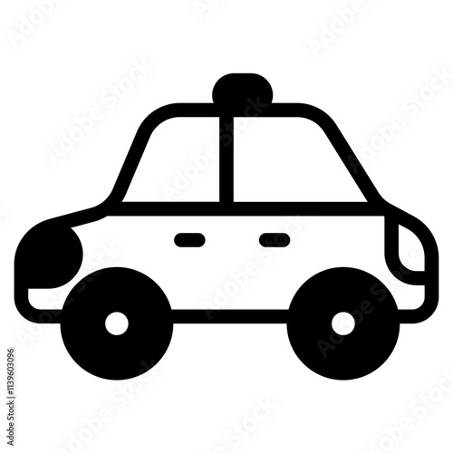 Car rental Glyph Icon