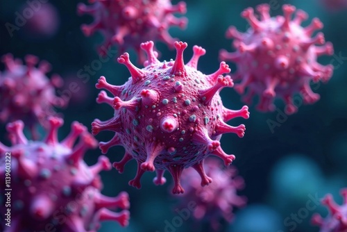 Intracellular Neisseria gonorrhea bacteria forming clusters, diplococci, intracellular photo