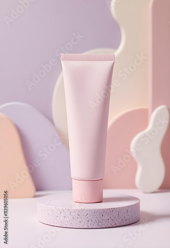 3d cosmetic product with color of the year tones