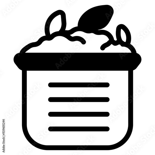 Composting Glyph Icon