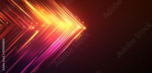 Abstract Glowing Lines Diag...
