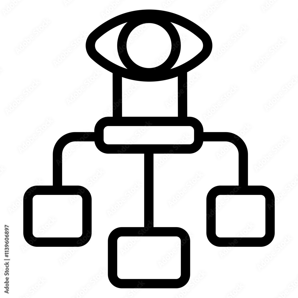 Fototapeta premium Data visualization Line Icon