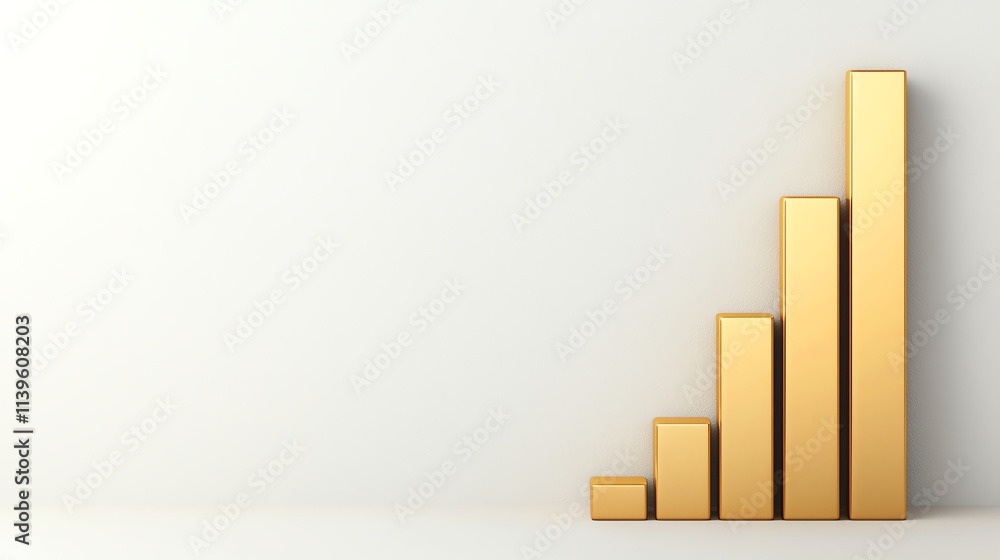 A sleek, minimalistic image featuring ascending gold bars on a light background, symbolizing growth and success. A sleek, minimalistic image featuring ascending gold bars on a light background, symbolizing growth and success.