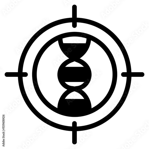 DNA sequencer Glyph Icon