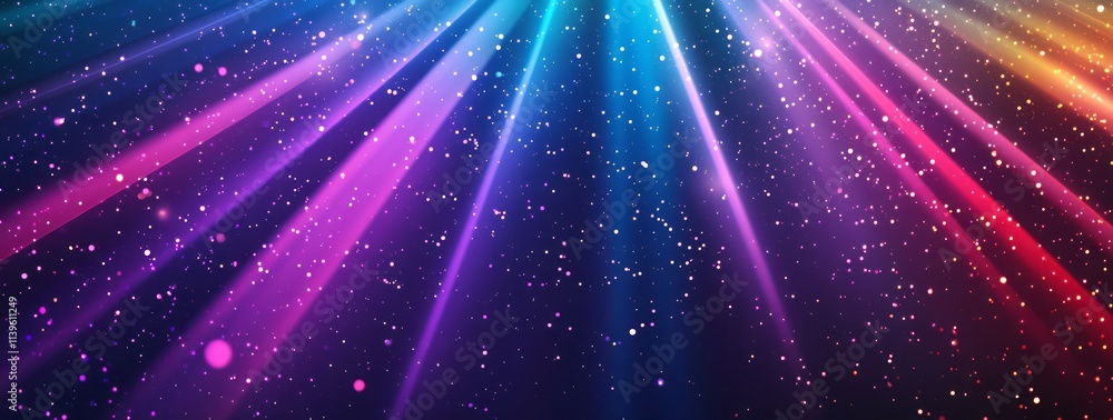 Colorful Light Rays Glitter Sparkle Background Colorful Light Rays Glitter Sparkle Background