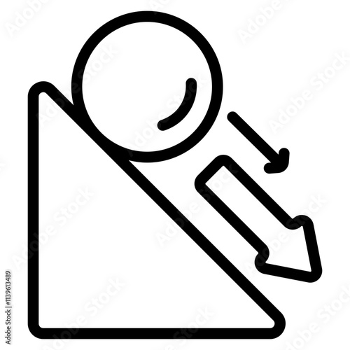 Friction Line Icon