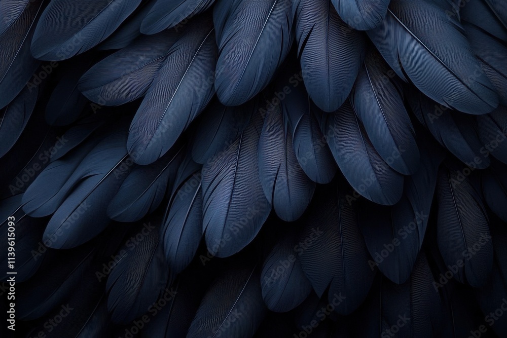 Fototapeta premium Explore the elegance and mystery of a black feather-inspired abstract backdrop.