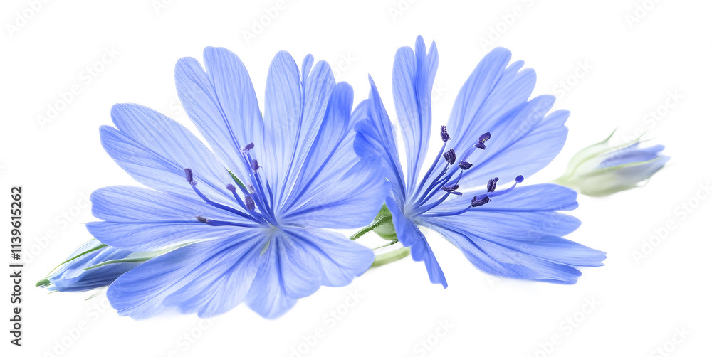 Obraz premium chicory isolated on white background 