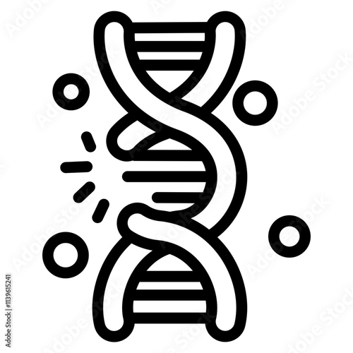 Genetic mutation Line Icon