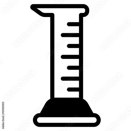 Graduated cylinder Glyph Icon