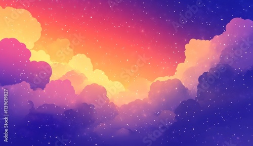 Dreamlike Sunset Cloudscape...