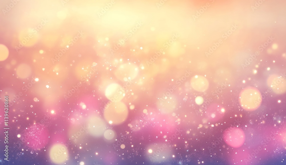Abstract Pink and Gold Glittering Bokeh Background Abstract Pink and Gold Glittering Bokeh Background