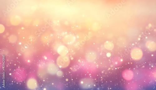 Abstract Pink and Gold Glit...