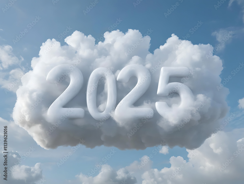 2025: A New Horizon: The year 2025 emerges from a fluffy cloud 2025: A New Horizon: The year 2025 emerges from a fluffy cloud