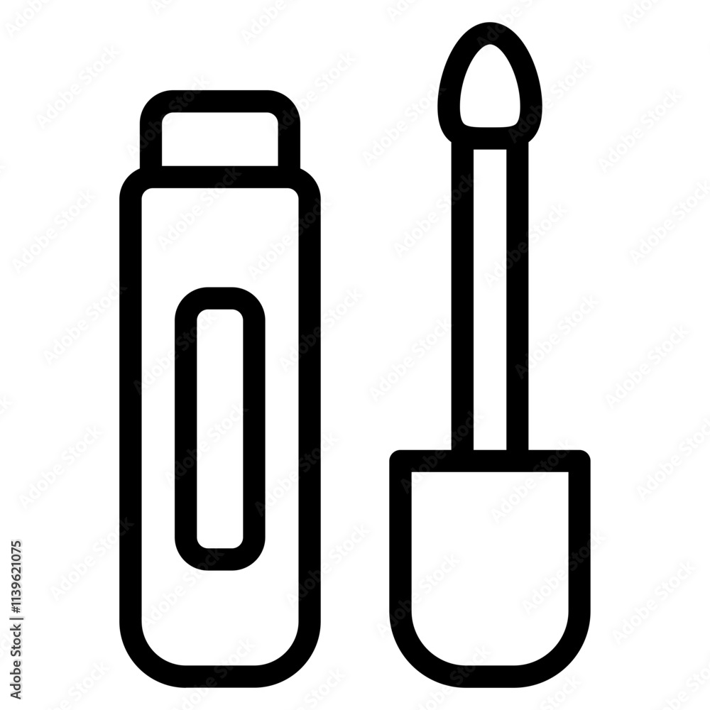 Lip gloss Line Icon Lip gloss Line Icon