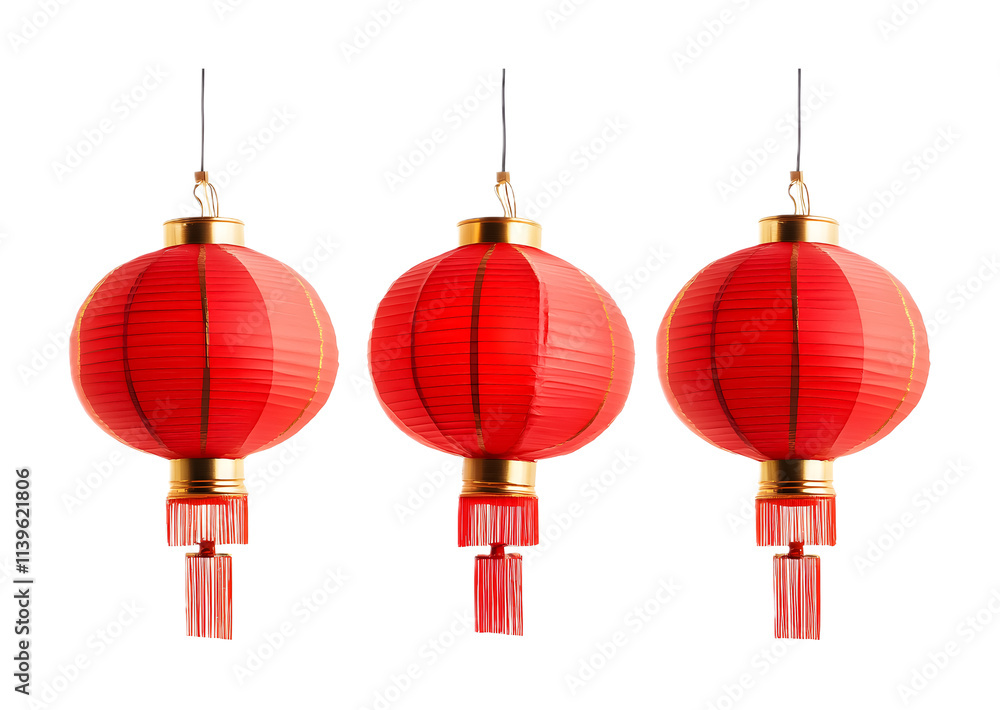 Chinese red lanterns on a white background. isolated background. Chinese red lanterns on a white background. isolated background.