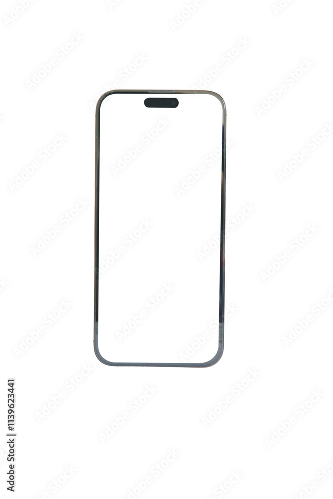 A cell phone with a silver case A cell phone with a silver case