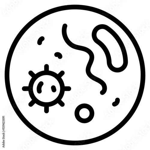 Microorganism_1 Line Icon