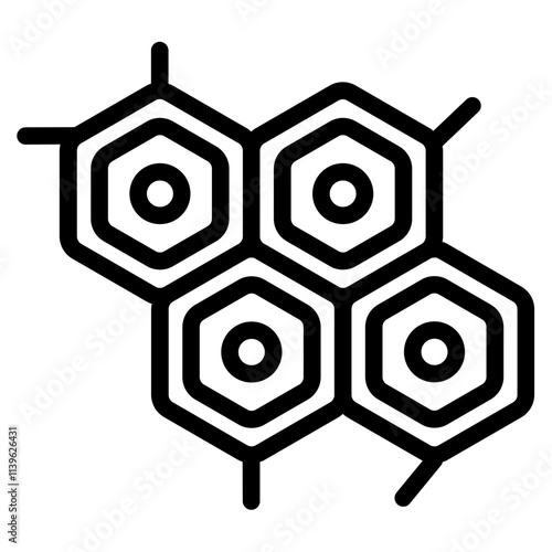Nucleotide Line Icon