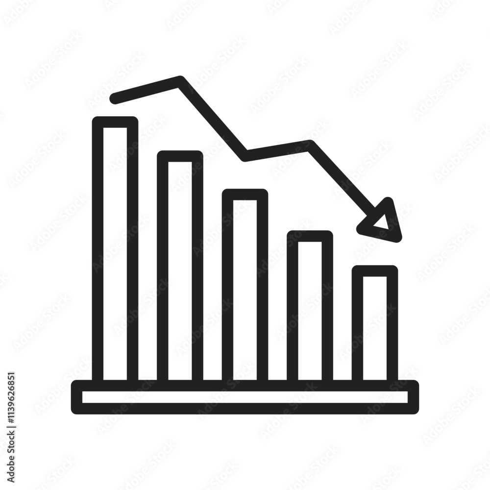 Loss icon vector image. Suitable for mobile apps, web apps and print media. Loss icon vector image. Suitable for mobile apps, web apps and print media.