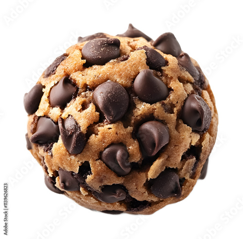 Chocolate chip treat on a transparent background. isolated background.