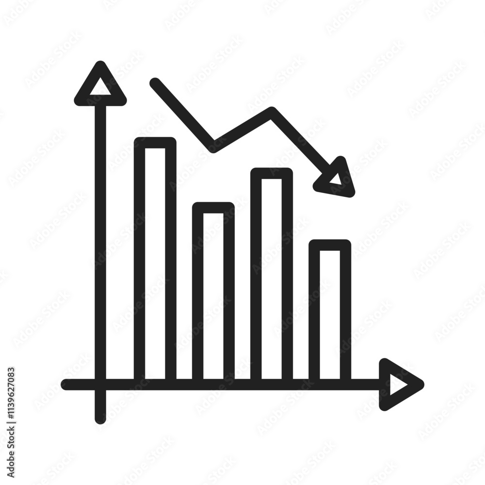 Stats icon vector image. Suitable for mobile apps, web apps and print media. Stats icon vector image. Suitable for mobile apps, web apps and print media.