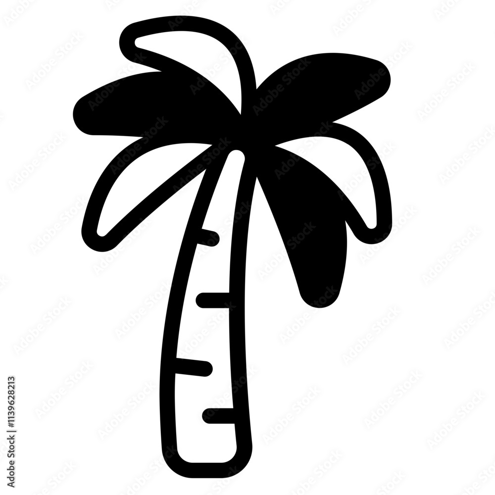 Palm tree Glyph Icon