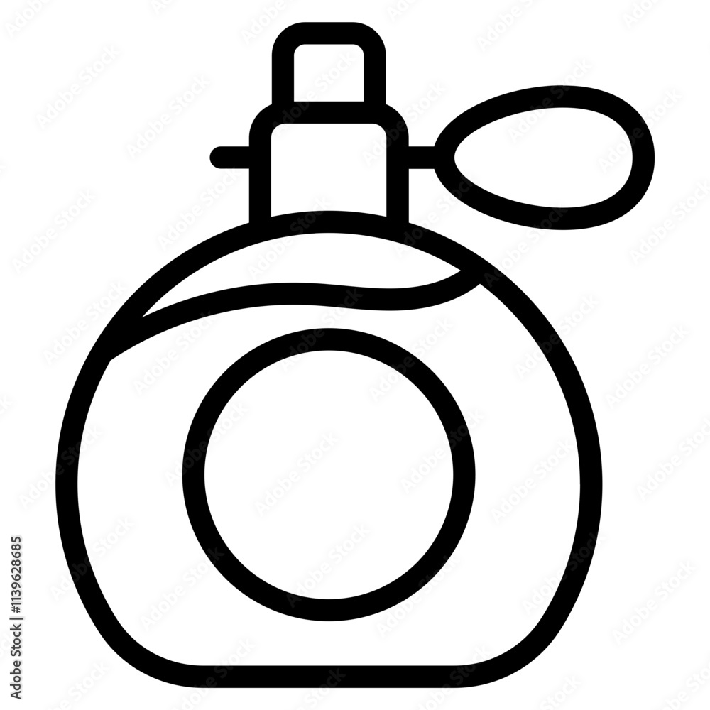 Perfume bottle Line Icon Perfume bottle Line Icon