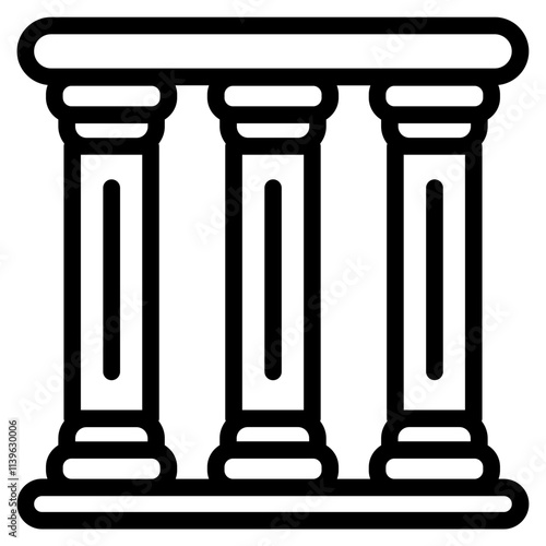 Pillar Line Icon