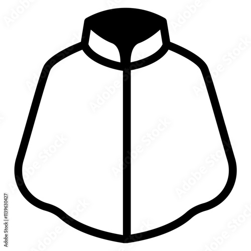 Poncho Glyph Icon