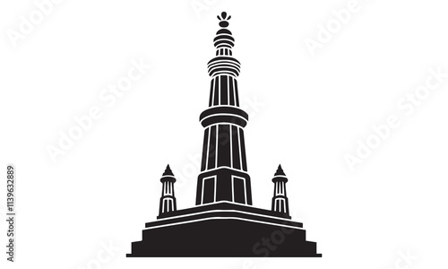 Islamic Ornaments Minaret Vector Collection of Silhouette Designs and amp illustration.