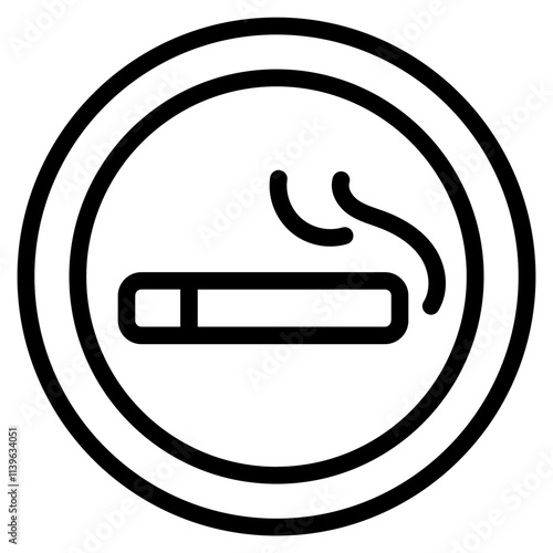 Smoking area Line Icon