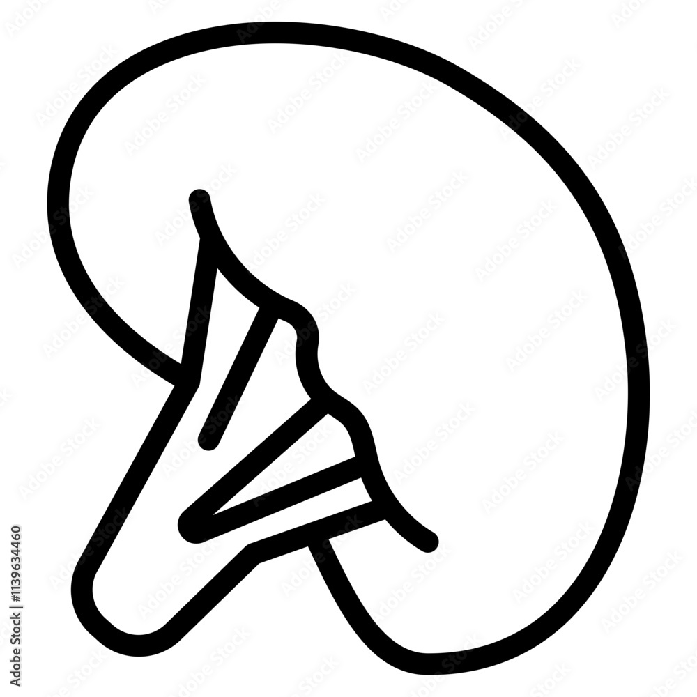 Spleen Line Icon Spleen Line Icon