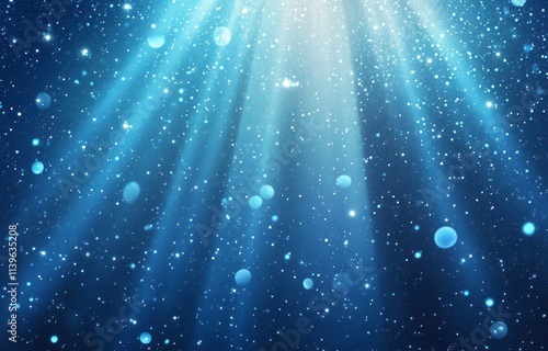 Abstract Blue Background Wi...