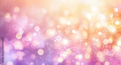 Abstract Pink and Gold Boke...
