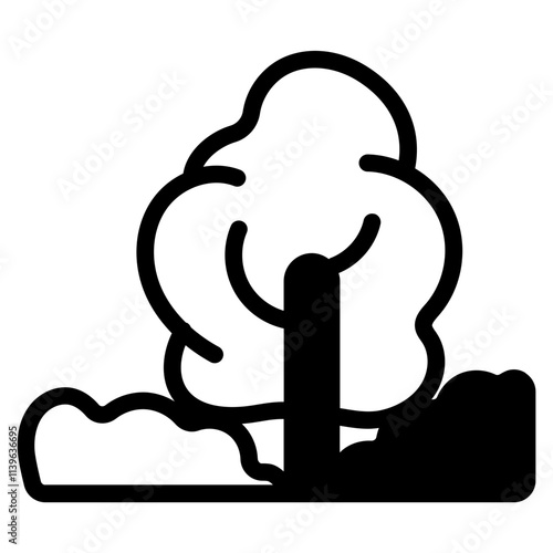 Virgin forest Glyph Icon