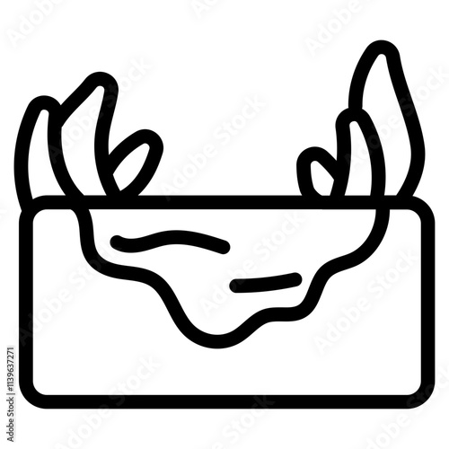 Wetland restoration Line Icon