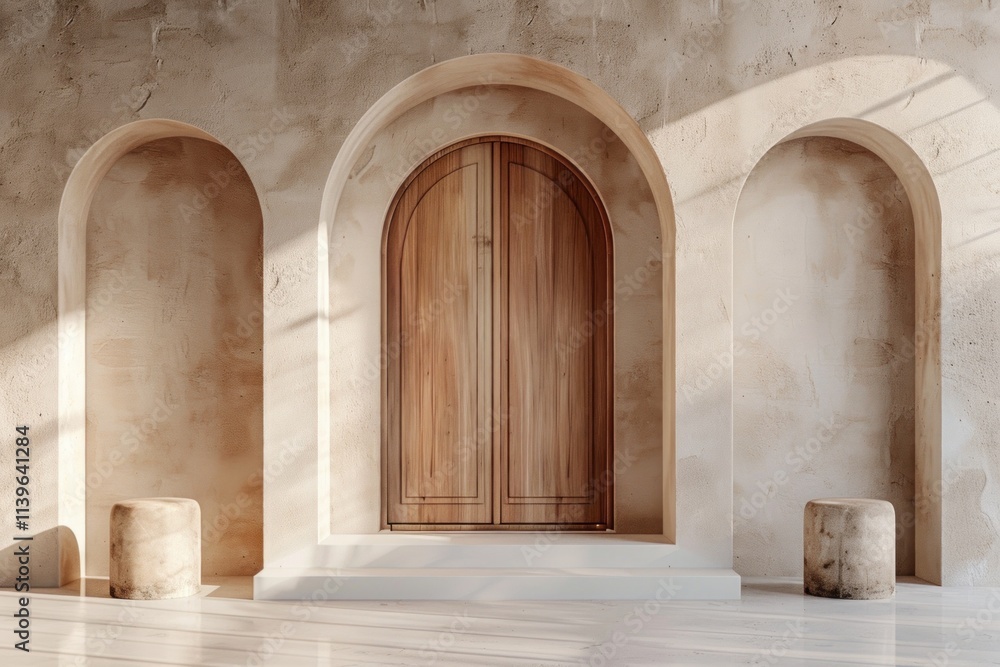 Modern Architectural Door with Arched Design Modern Architectural Door with Arched Design