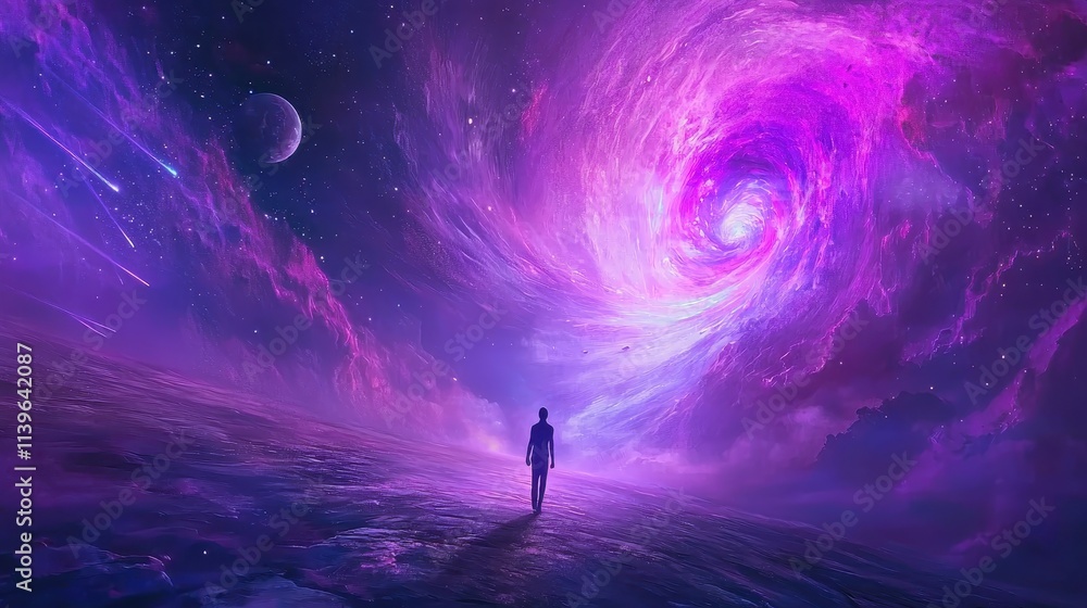 Astral Traveler on Stellar Pathway Astral Traveler on Stellar Pathway