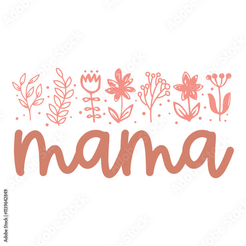 Flower mama SVG Art & Illustration