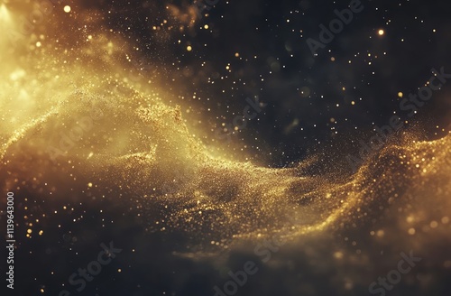 Golden Particles Flowing In...
