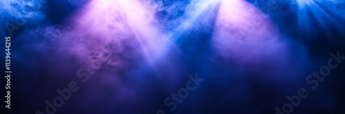 Purple and Blue Light Beams...