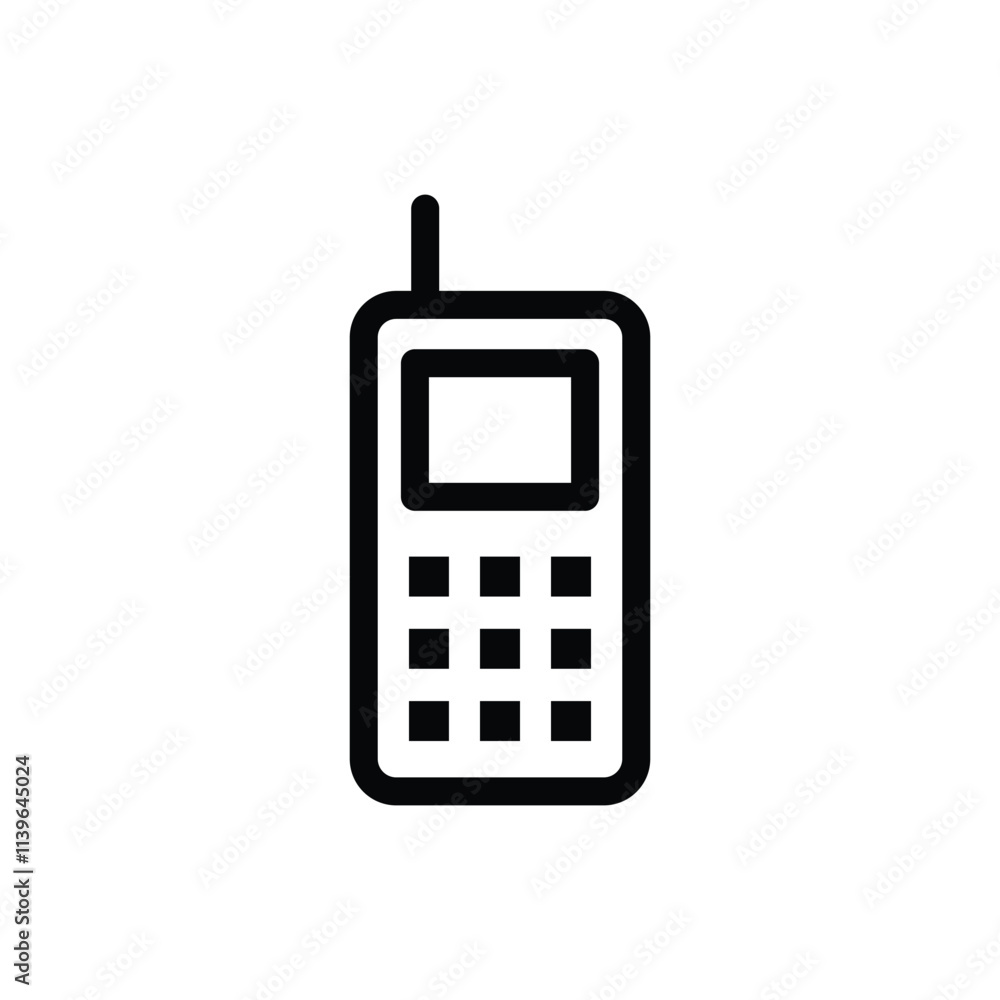 Mobile Phone Icon phone call telephone cellular icon outline style UI UX illustration Mobile Phone Icon phone call telephone cellular icon outline style UI UX illustration