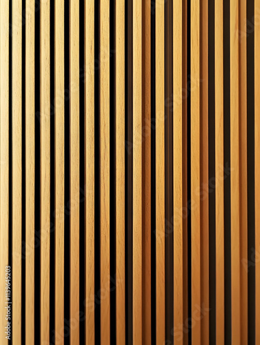 Warm Light Wood Slats with Vertical Curves, Perfect for Scandinavian and Rustic Interior Decor