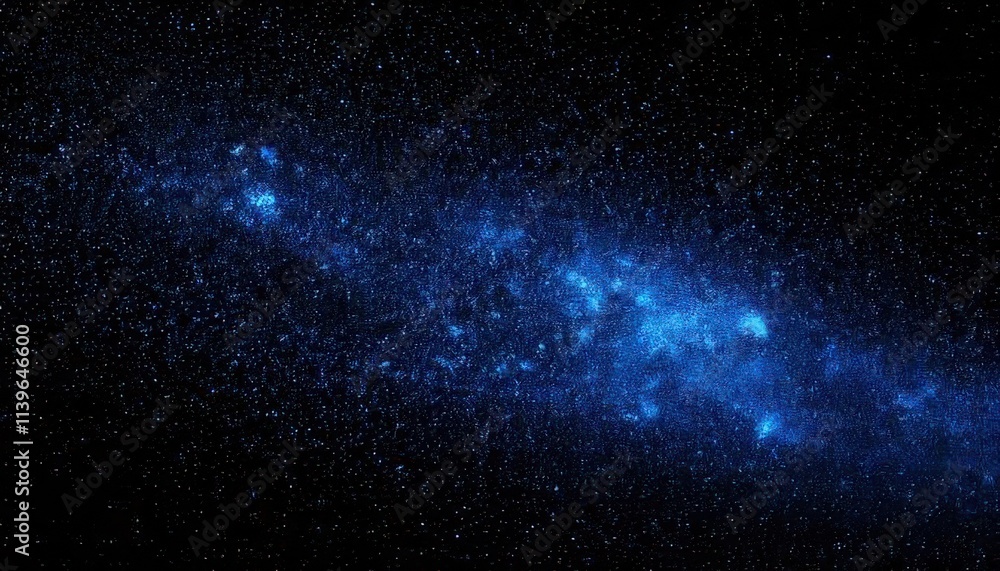 Fototapeta premium Stunning Celestial Canvas A Deep Blue Nebula in the Vast Cosmos
