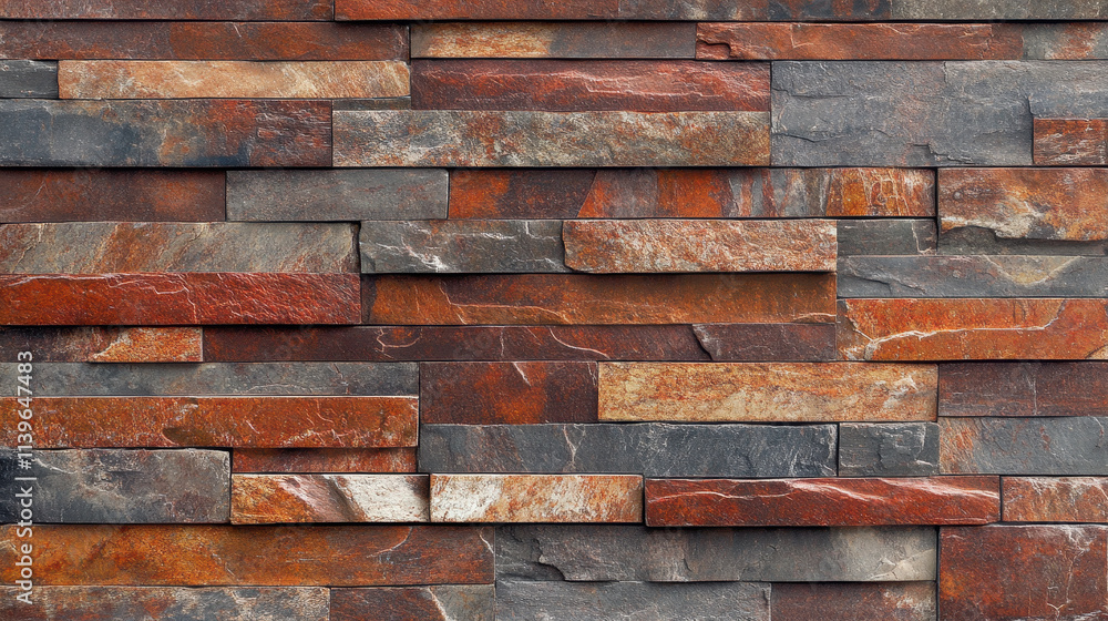 Rustic Brown and Gray Stacked Stone Wall Texture Background Rustic Brown and Gray Stacked Stone Wall Texture Background