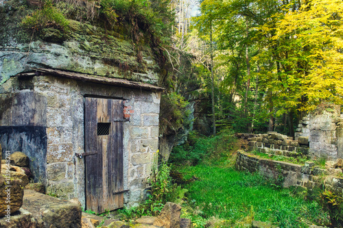 Grundmühle - Böhmische Schweiz - Bohemian Switzerland - Czech Republic - National Park - Sandstone - Elbsandsteingebirge - Tschechien - Europa - Hintergrund - Natur - Landschaft 