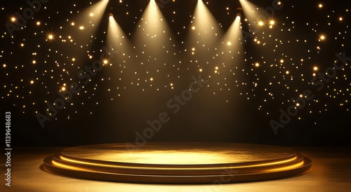 Golden Stage Illuminated By...