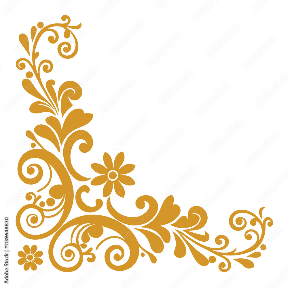 Generate an ornamental design blending corner Generate an ornamental design blending corner