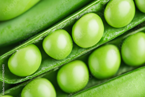 macro background green pea pod photo